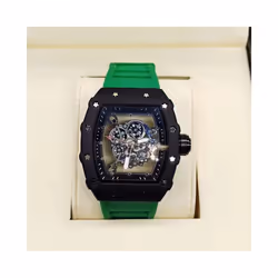 Richard 3-pin transparent bottoming full function men's watch top brand luxury watch men's quartz automatic calendar couple 2 ...