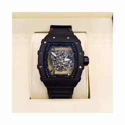Richard 3-pin transparent bottoming full function men's watch top brand luxury watch men's quartz automatic calendar couple 2 ...