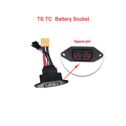 For Super Soco Ts Tc Original Motorcycle Accessories Body Charging Plug - TS TC socket square