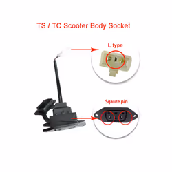 For Super Soco Ts Tc Original Motorcycle Accessories Body Charging Plug - Lite Socket Square