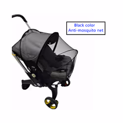 Original Wheels For Donna /Doona Replace Mosquito Net Rain Cover Bag Leather - mosquito net black