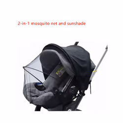 Original Wheels For Donna /Doona Replace Mosquito Net Rain Cover Bag Leather - 2 in 1 black