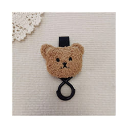 Baby Stroller Hook Plush Bear Mommy Bags Hanger Holder Wheelchair Stroller - bear-A10