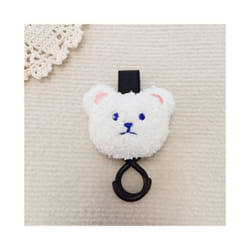 Baby Stroller Hook Plush Bear Mommy Bags Hanger Holder Wheelchair Stroller - bear-A12