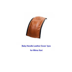 Baby Stroller PU Leather Handle Covers For Mima Xari Pram Bar Sleeve Case - baby 1pc brown