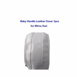 Baby Stroller PU Leather Handle Covers For Mima Xari Pram Bar Sleeve Case - baby 1pc white