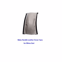 Baby Stroller PU Leather Handle Covers For Mima Xari Pram Bar Sleeve Case - baby 1pc gray