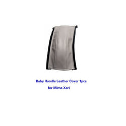 Baby Stroller PU Leather Handle Covers For Mima Xari Pram Bar Sleeve Case - baby 1pc gray