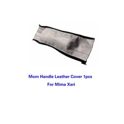Baby Stroller PU Leather Handle Covers For Mima Xari Pram Bar Sleeve Case - mom 1pc gray