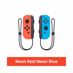 Joy Pad Wireless Controller L/R Controllers with Grip Support Wake-up - Blue Red