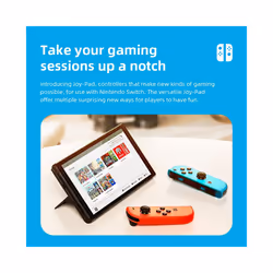 Joy Pad Wireless Controller L/R Controllers with Grip Support Wake-up - Blue Red