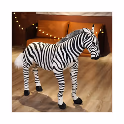 Zebra Plush Animal Crosing ???????? Soft Giant Stuffed Horse Realistic - A, 35cm