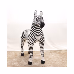 Zebra Plush Animal Crosing ???????? Soft Giant Stuffed Horse Realistic - A, 35cm