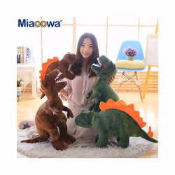50cm-80cm Simulation Dinosaur Plush Toys Stuffed Animals Plush Dinosaur - 60cm green