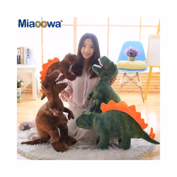 50cm-80cm Simulation Dinosaur Plush Toys Stuffed Animals Plush Dinosaur - 80cm green
