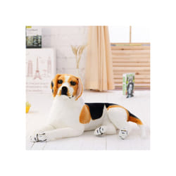 30-90cm Giant Beagle Dog Toy Realistic Stuffed Animals Dog  Plush Toys - Black, 75cm