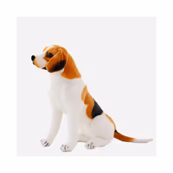 30-90cm Giant Beagle Dog Toy Realistic Stuffed Animals Dog  Plush Toys - Black, 75cm