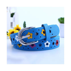 Children Belt Kids Cute Peach Heart Buckle Faux Leather Belts For Girls - 90cm, 45
