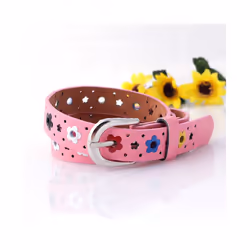 Children Belt Kids Cute Peach Heart Buckle Faux Leather Belts For Girls - 90cm, 42