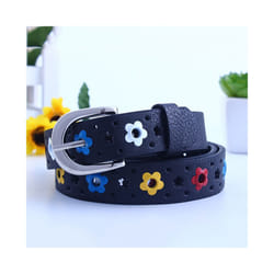 Children Belt Kids Cute Peach Heart Buckle Faux Leather Belts For Girls - 90cm, 46