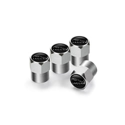 4Pcs Valve Car Wheel Tire Valve Caps For Jaguar XF XJ XFR XKR S-Type F-Type - hexagon Silver, hexagon Silver