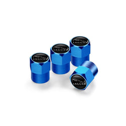 4Pcs Valve Car Wheel Tire Valve Caps For Jaguar XF XJ XFR XKR S-Type F-Type - hexagon Blue, hexagon Blue