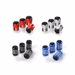 4Pcs Valve Car Wheel Tire Valve Caps For Jaguar XF XJ XFR XKR S-Type F-Type - hexagon Blue, hexagon Blue