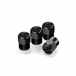 4Pcs Valve Car Wheel Tire Valve Caps For Jaguar XF XJ XFR XKR S-Type F-Type - hexagon Black, hexagon Black