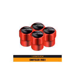 4pcs New Metal Wheel Tire Valve Caps Accessories For Chrysler 300c PT - B red, B red