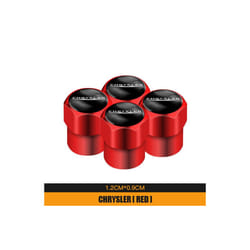 4pcs New Metal Wheel Tire Valve Caps Accessories For Chrysler 300c PT - B red, B red