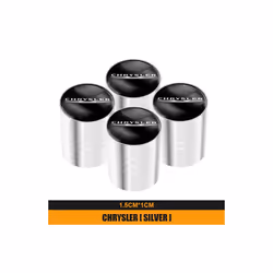 4pcs New Metal Wheel Tire Valve Caps Accessories For Chrysler 300c PT - A silver, A silver