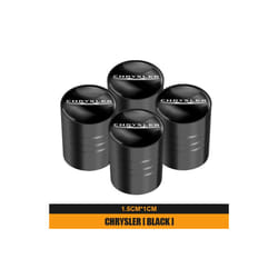 4pcs New Metal Wheel Tire Valve Caps Accessories For Chrysler 300c PT - A black, A black