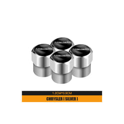 4pcs New Metal Wheel Tire Valve Caps Accessories For Chrysler 300c PT - B silver, B silver