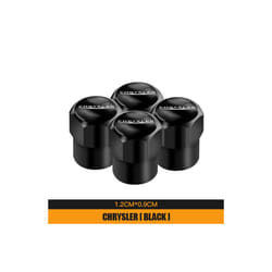 4pcs New Metal Wheel Tire Valve Caps Accessories For Chrysler 300c PT - B black, B black