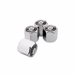 Car Tyre Stem Airtight Dust Cover Wheel Tire Valve Caps for Jaguar F-Type - E-Silver, E-Silver