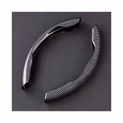 Car Steering Wheel Cover Carbon Black Fiber For Audi A3 A4 A5 A6 A7 A8 - For S5