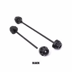 Rear Front Axle Fork Crash Slider For BMW S1000RR S1000R S1000XR 2019-2023 - Front Rear Black