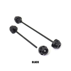Rear Front Axle Fork Crash Slider For BMW S1000RR S1000R S1000XR 2019-2023 - Front Rear Black