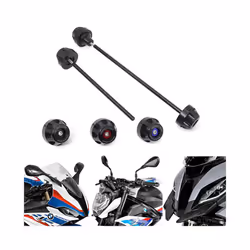 Rear Front Axle Fork Crash Slider For BMW S1000RR S1000R S1000XR 2019-2023 - Rear Black