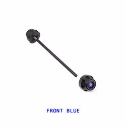 Rear Front Axle Fork Crash Slider For BMW S1000RR S1000R S1000XR 2019-2023 - Front Blue