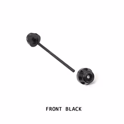 Rear Front Axle Fork Crash Slider For BMW S1000RR S1000R S1000XR 2019-2023 - Front Black