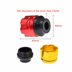 Aluminum Alloy Buffer Anti Collision Cup Front Fork Cup 13mm Wheel Protection - Black