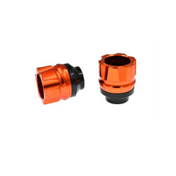 Aluminum Alloy Buffer Anti Collision Cup Front Fork Cup 13mm Wheel Protection - Orange