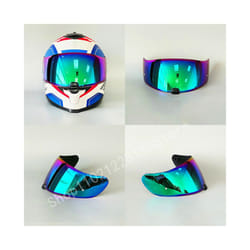 HJ-20M Helmet Visor Suitable for HJC C70 FG-17 IS-17 FG-ST HJ-20ST Motorcycle - Rainbow