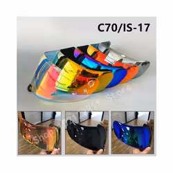 HJ-20M Helmet Visor Suitable for HJC C70 FG-17 IS-17 FG-ST HJ-20ST Motorcycle - Rainbow