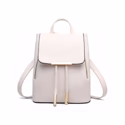 Women Backpack PU Female backpacks Leather School Bags Large Capacity - 24x16x30 cm, Pink