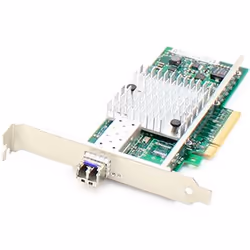 This is a QLogic® QLE3240-LR-CK comparable gigabit Ethernet PCIe x8 network interface card with included SFP that complies wi ...