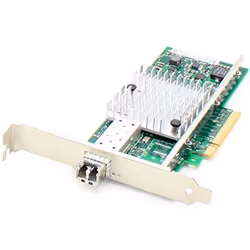 This is a QLogic® QLE8240-SR-CK comparable gigabit Ethernet PCIe x8 network interface card with included SFP that complies wi ...