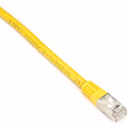 Black Box Cat6 2ft, 0.6 m, Cat6, S/FTP (S-STP), RJ-45, RJ-45, Yellow