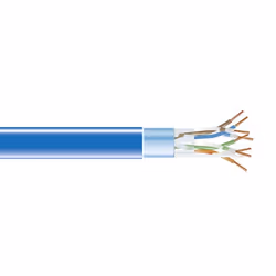 Black Box CAT5E SHIELDED 350-MHZ SOLID BULK CABLE, 304.8 m, Cat5e, U/FTP (STP), Blue